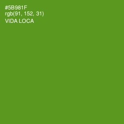 #5B981F - Vida Loca Color Image